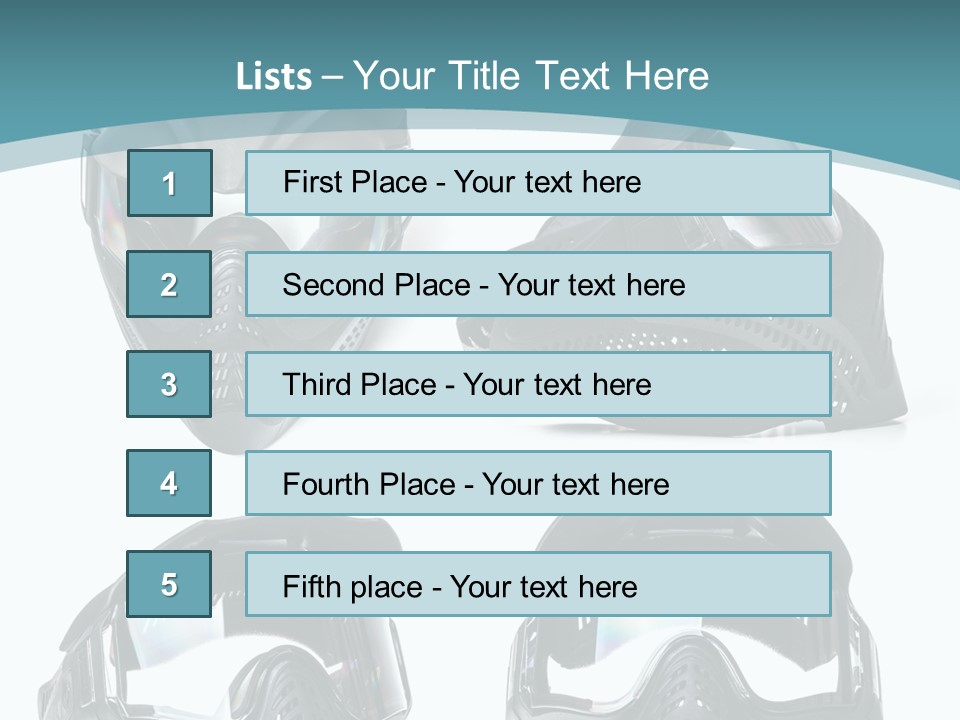 Different Paintball View PowerPoint Template