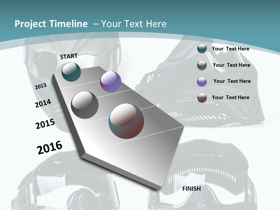 Different Paintball View PowerPoint Template