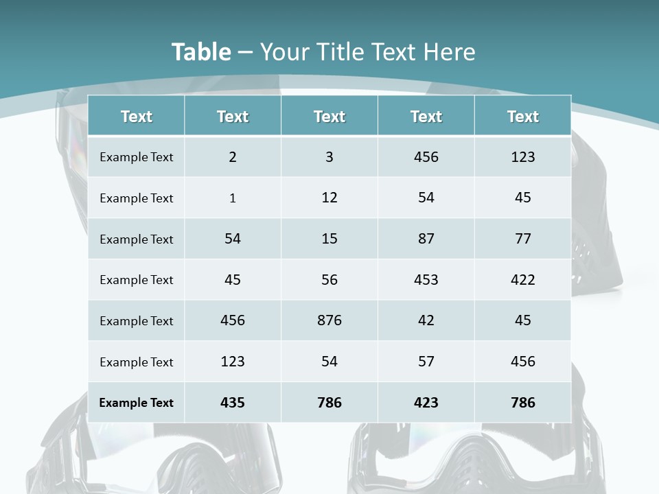 Different Paintball View PowerPoint Template
