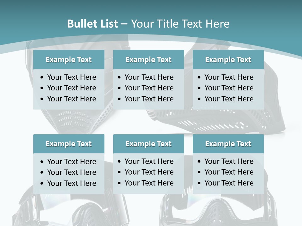 Different Paintball View PowerPoint Template