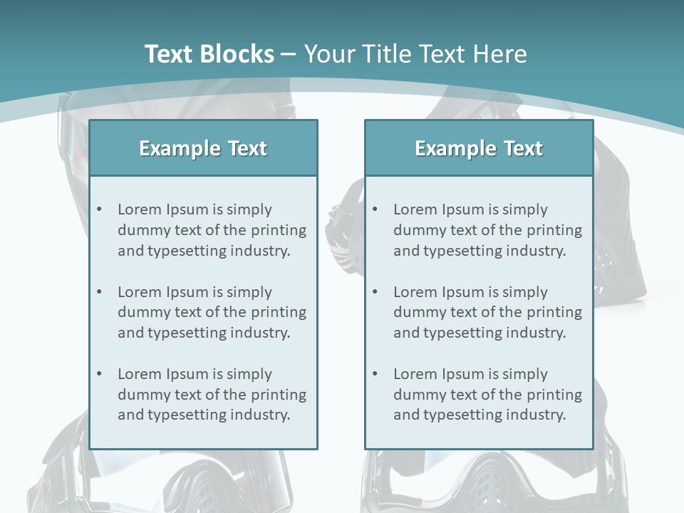 Different Paintball View PowerPoint Template