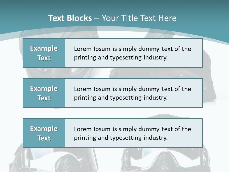 Different Paintball View PowerPoint Template