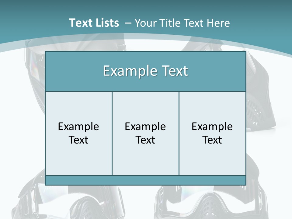 Different Paintball View PowerPoint Template