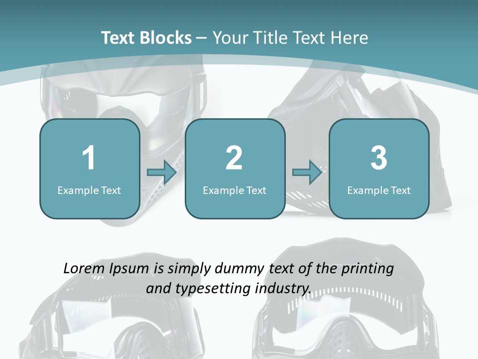 Different Paintball View PowerPoint Template