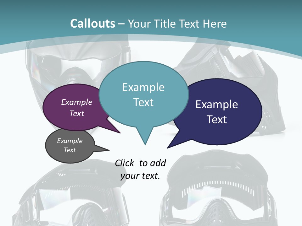 Different Paintball View PowerPoint Template