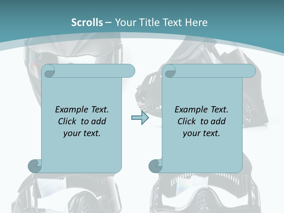 Different Paintball View PowerPoint Template