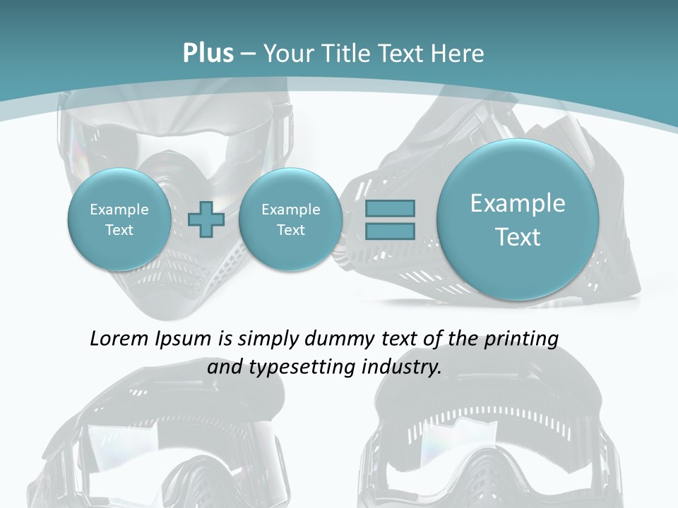 Different Paintball View PowerPoint Template