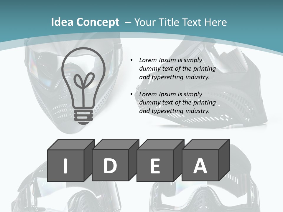 Different Paintball View PowerPoint Template