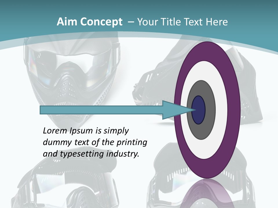 Different Paintball View PowerPoint Template