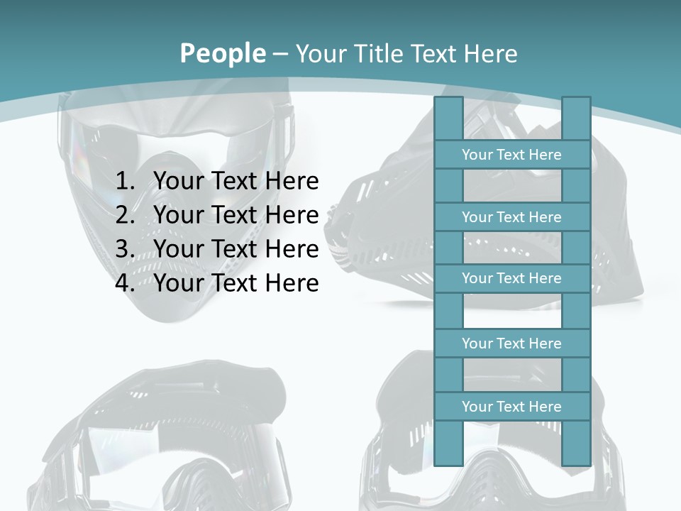 Different Paintball View PowerPoint Template