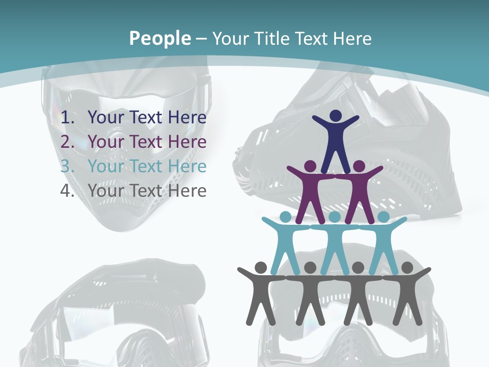 Different Paintball View PowerPoint Template