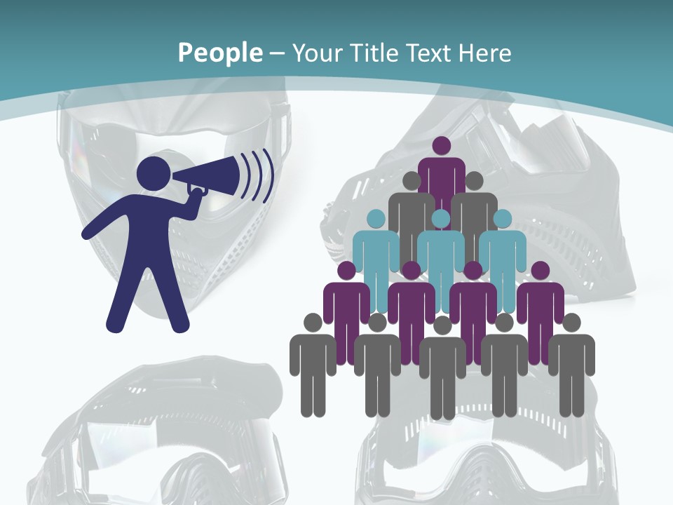 Different Paintball View PowerPoint Template