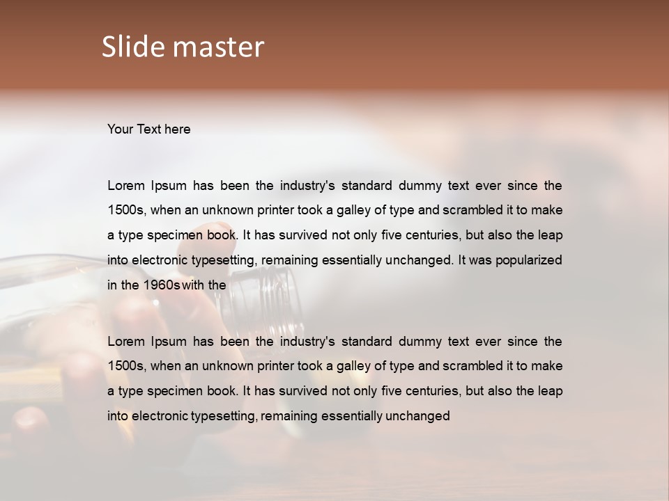 At Home Domestic Defeat PowerPoint Template