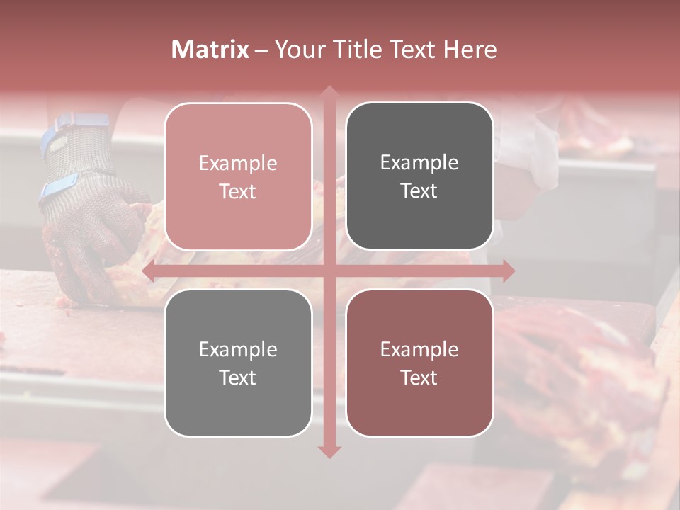 Knife Production Workplace PowerPoint Template