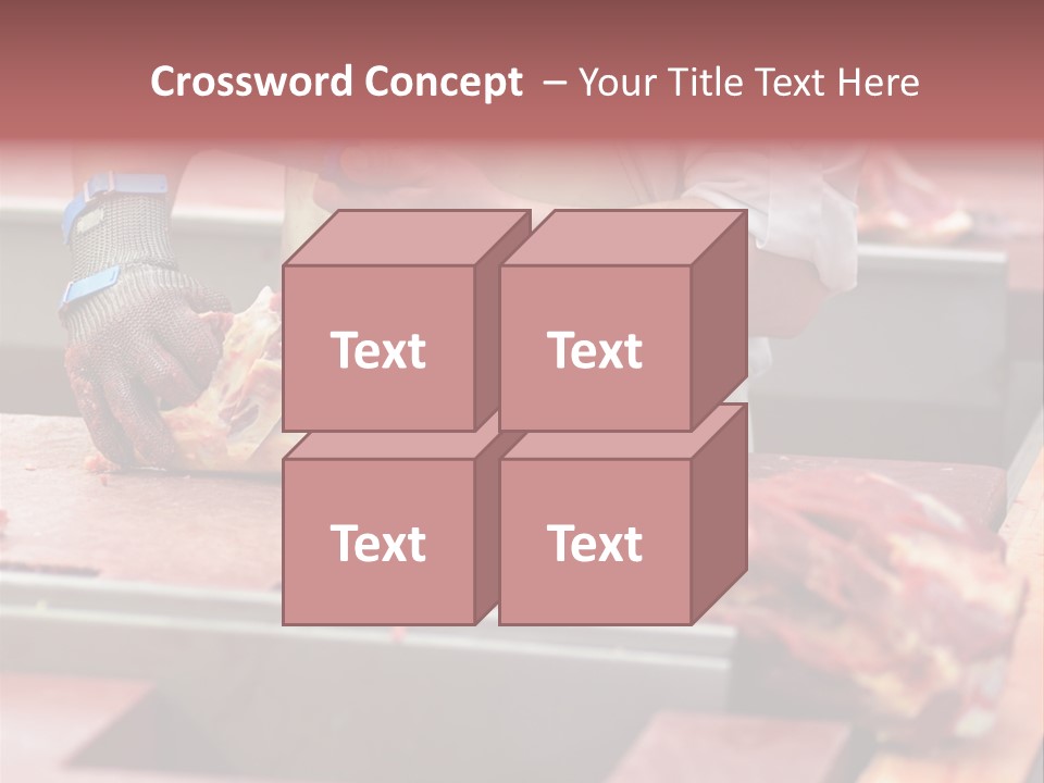 Knife Production Workplace PowerPoint Template