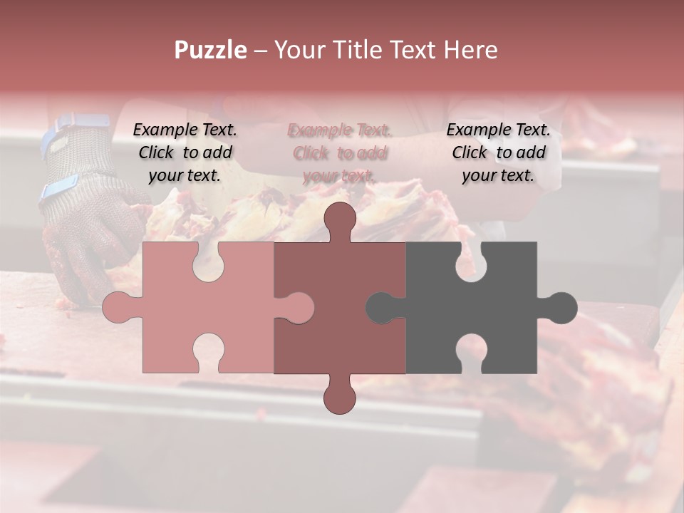 Knife Production Workplace PowerPoint Template