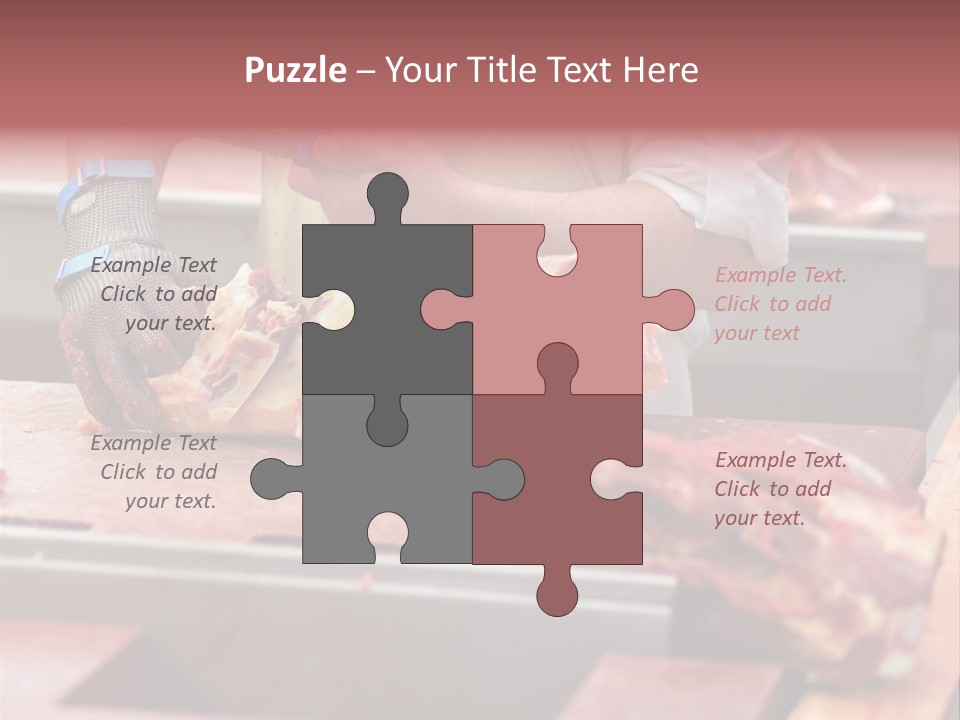 Knife Production Workplace PowerPoint Template