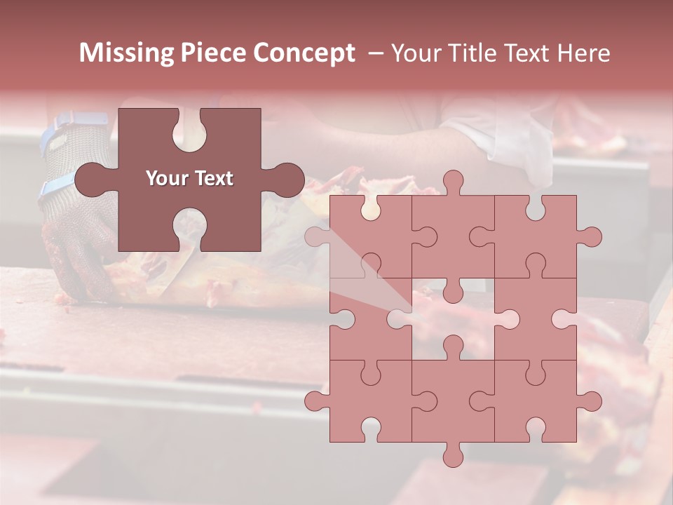 Knife Production Workplace PowerPoint Template