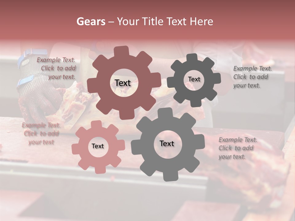 Knife Production Workplace PowerPoint Template