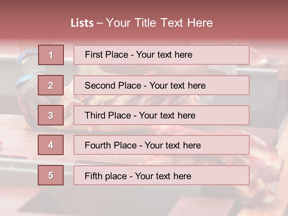 Knife Production Workplace PowerPoint Template