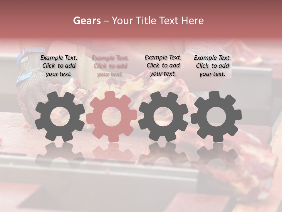 Knife Production Workplace PowerPoint Template
