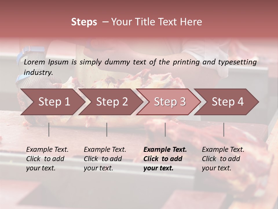 Knife Production Workplace PowerPoint Template