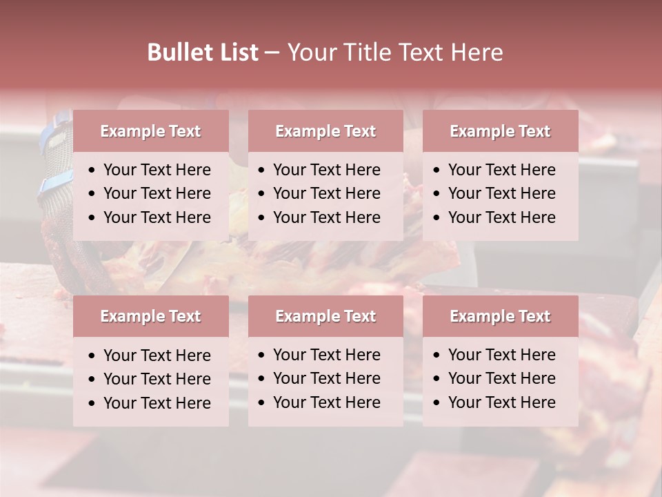 Knife Production Workplace PowerPoint Template