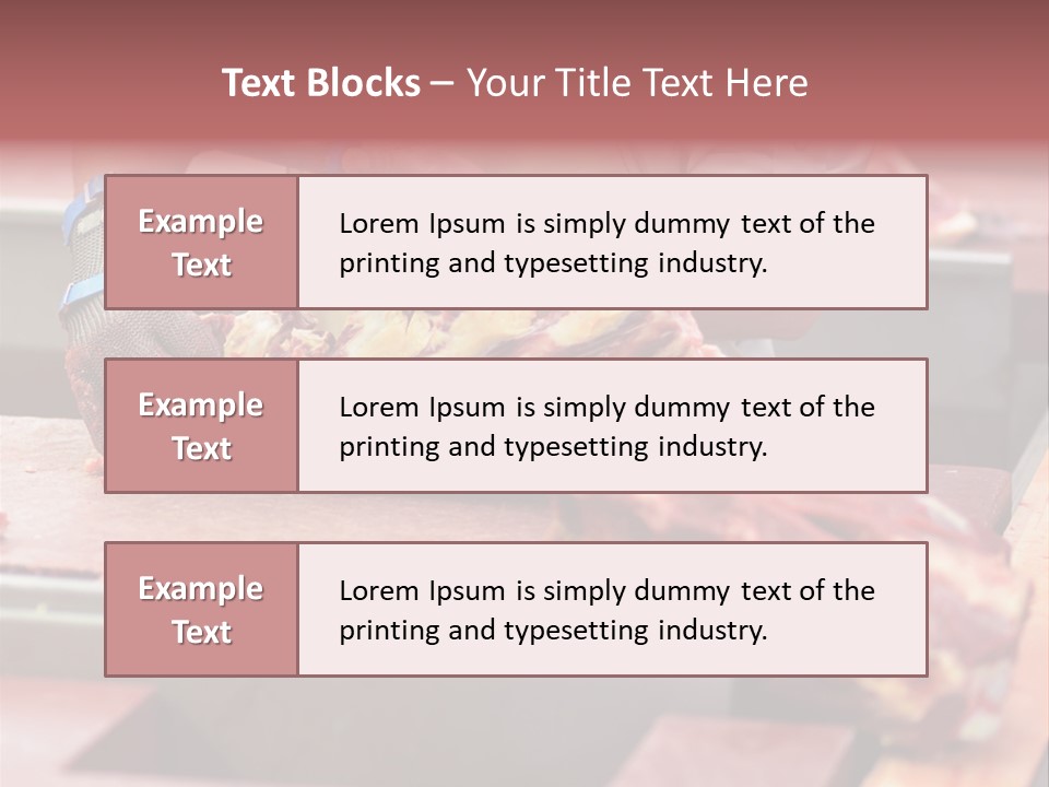 Knife Production Workplace PowerPoint Template