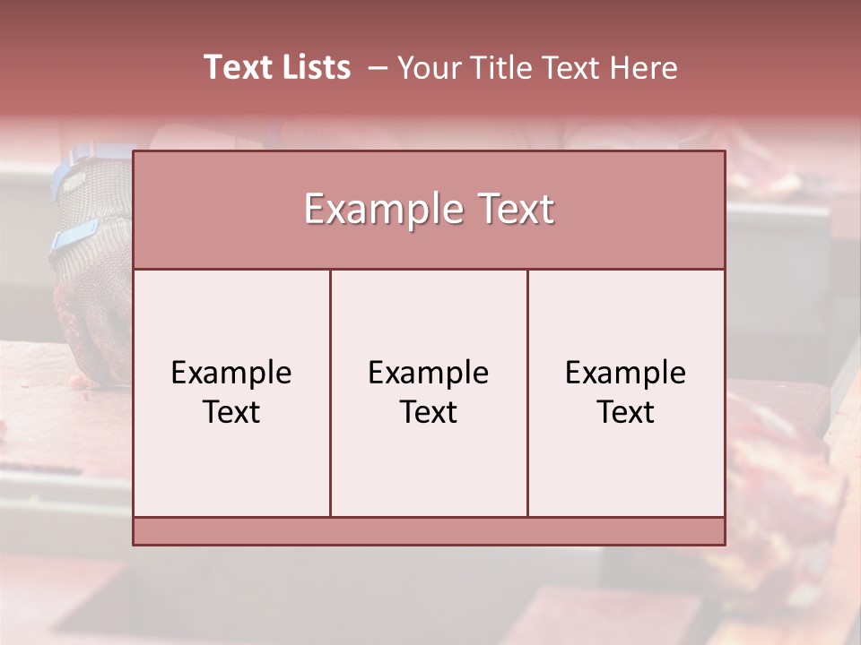 Knife Production Workplace PowerPoint Template