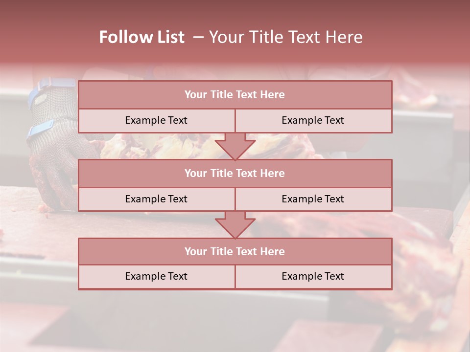 Knife Production Workplace PowerPoint Template