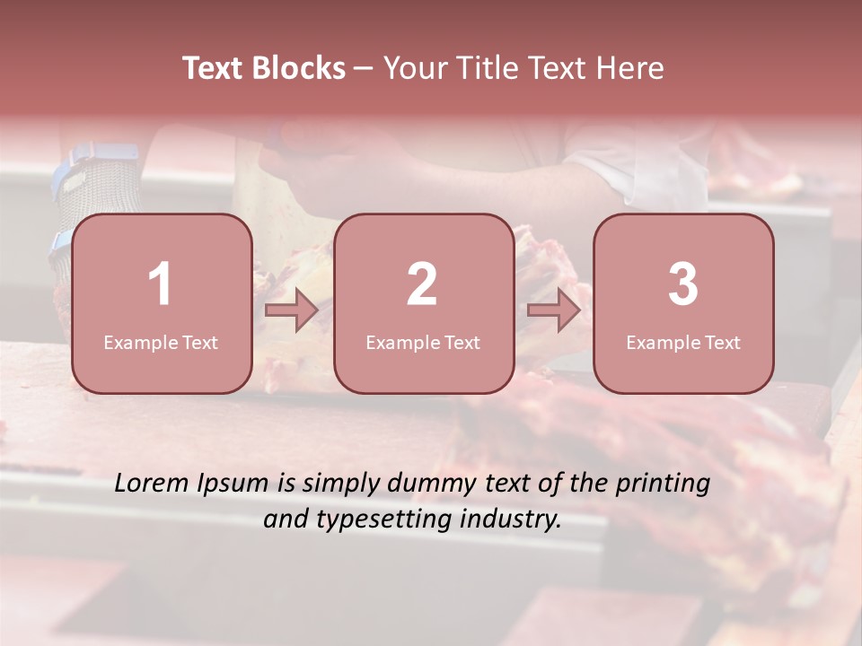 Knife Production Workplace PowerPoint Template