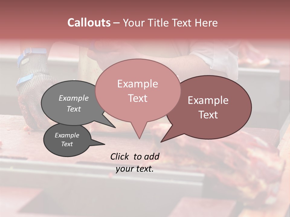 Knife Production Workplace PowerPoint Template