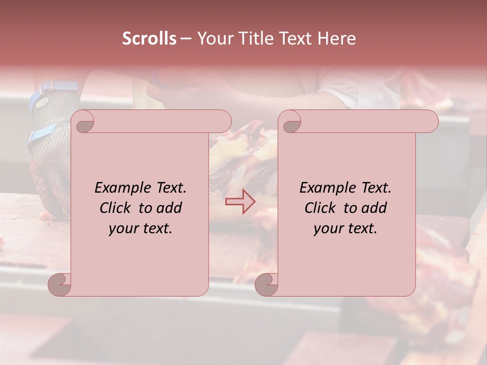 Knife Production Workplace PowerPoint Template