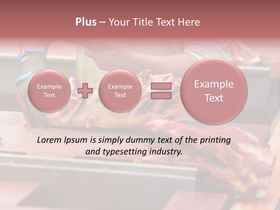 Knife Production Workplace PowerPoint Template