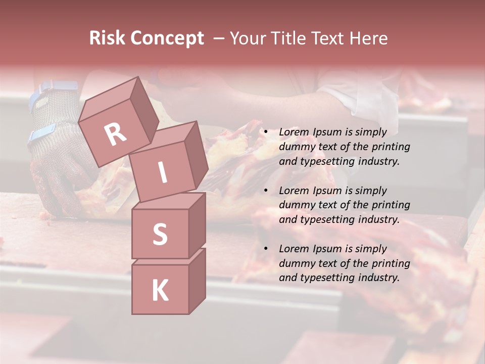 Knife Production Workplace PowerPoint Template