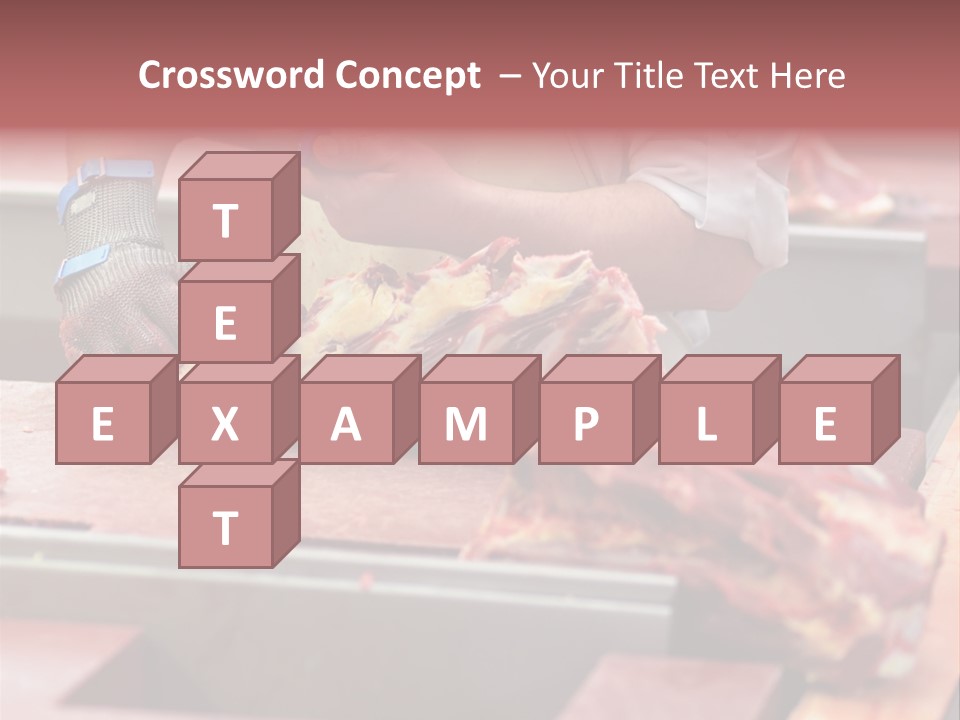 Knife Production Workplace PowerPoint Template