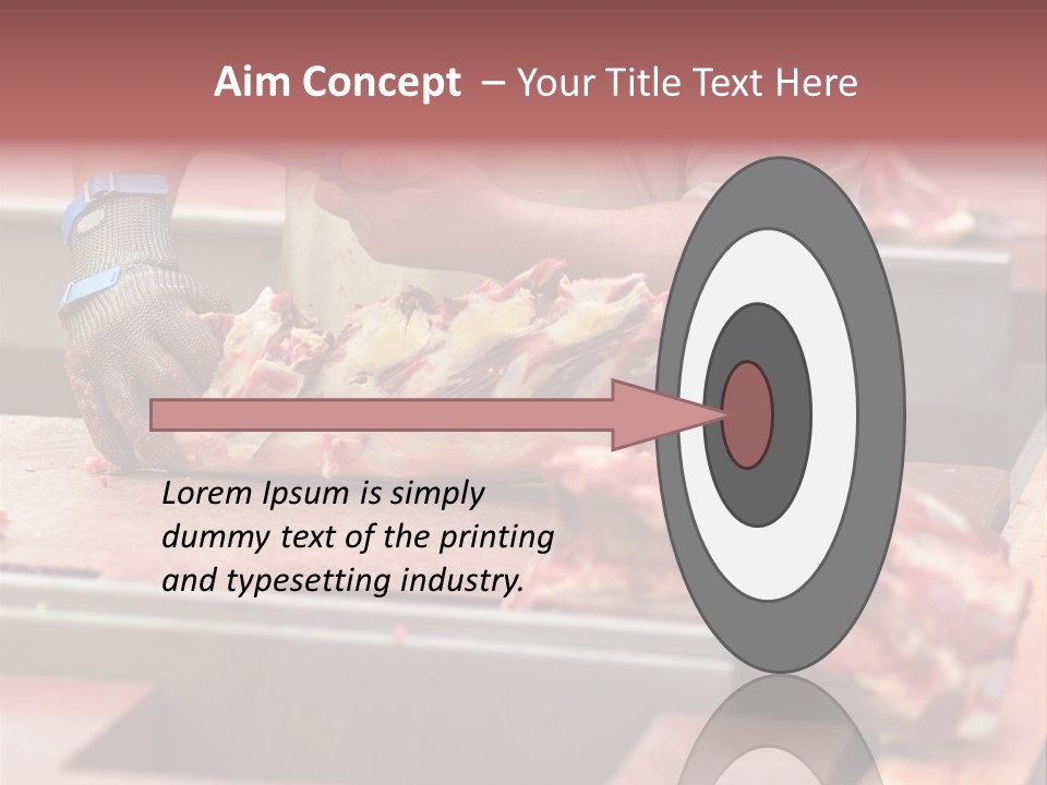 Knife Production Workplace PowerPoint Template