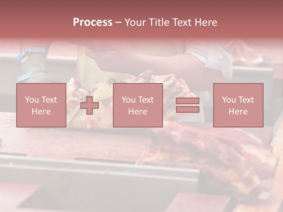 Knife Production Workplace PowerPoint Template