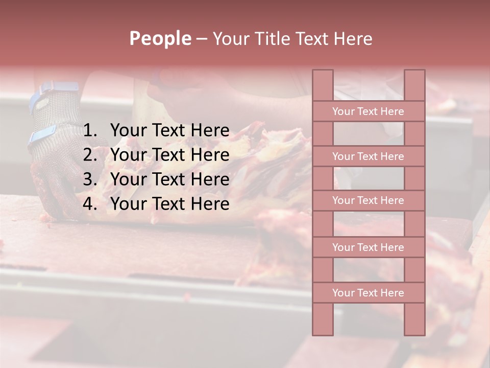 Knife Production Workplace PowerPoint Template
