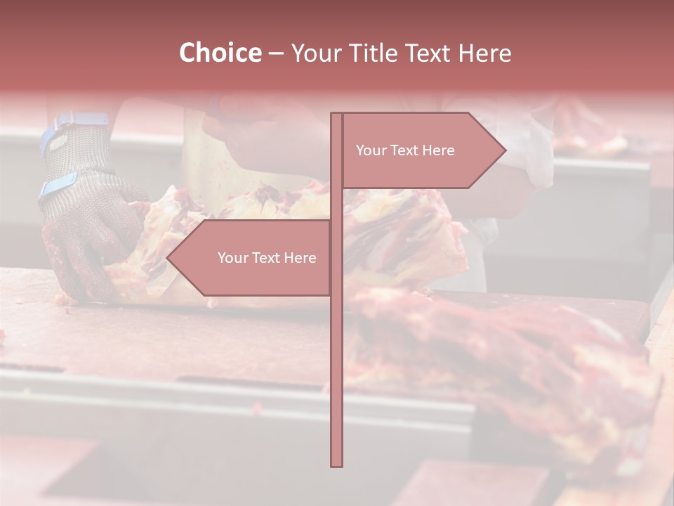 Knife Production Workplace PowerPoint Template