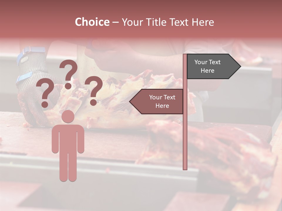 Knife Production Workplace PowerPoint Template