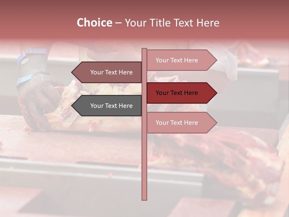 Knife Production Workplace PowerPoint Template