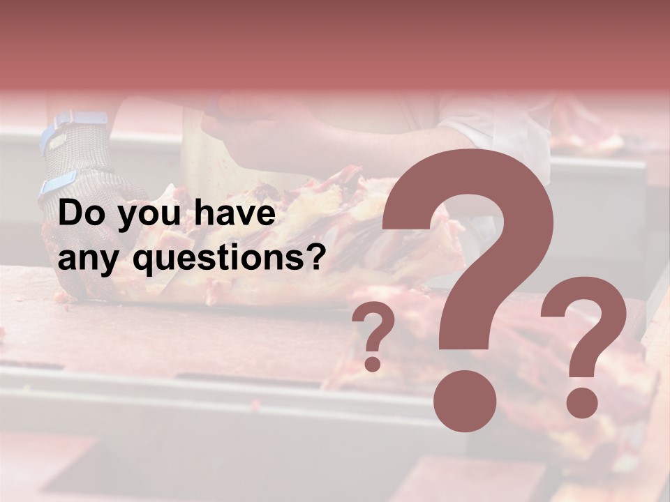 Knife Production Workplace PowerPoint Template