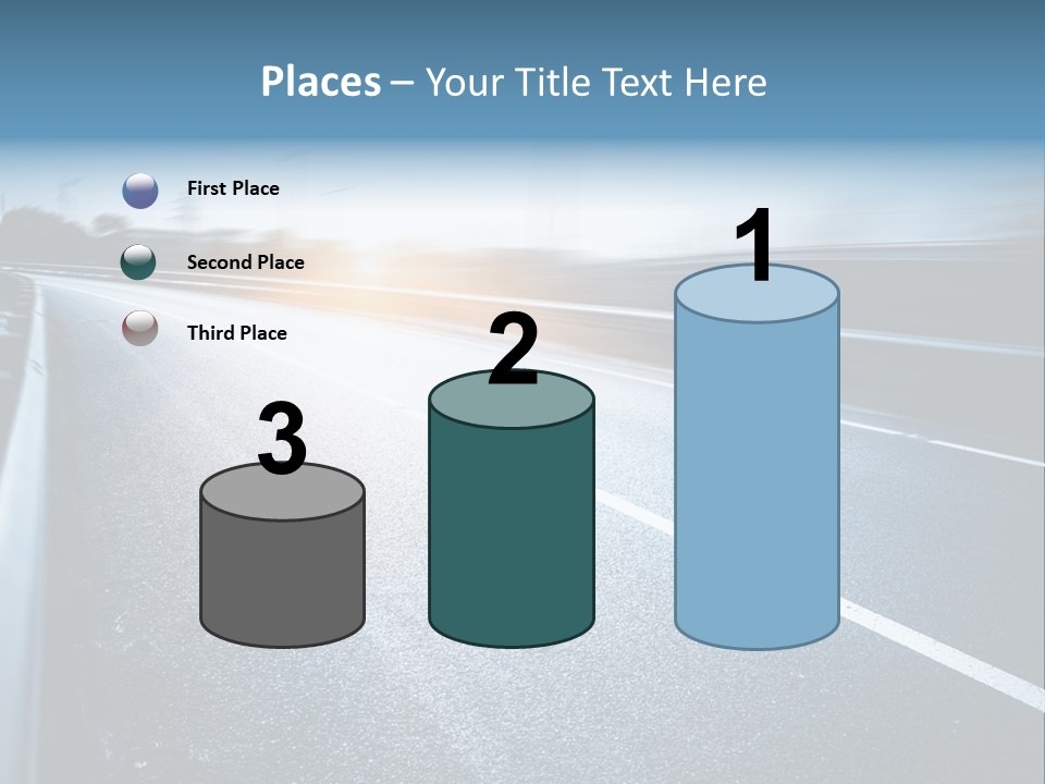 Center Drive Line PowerPoint Template