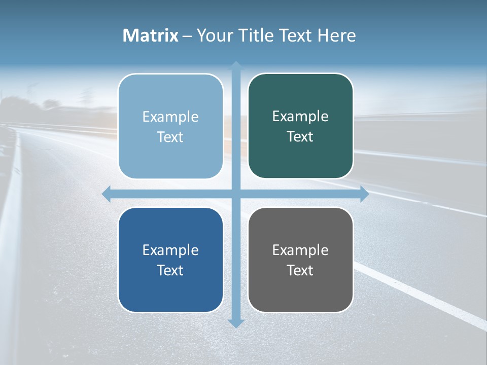 Center Drive Line PowerPoint Template