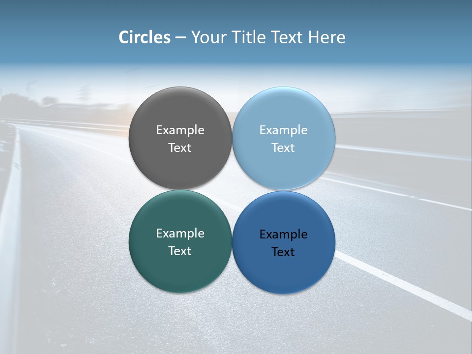 Center Drive Line PowerPoint Template
