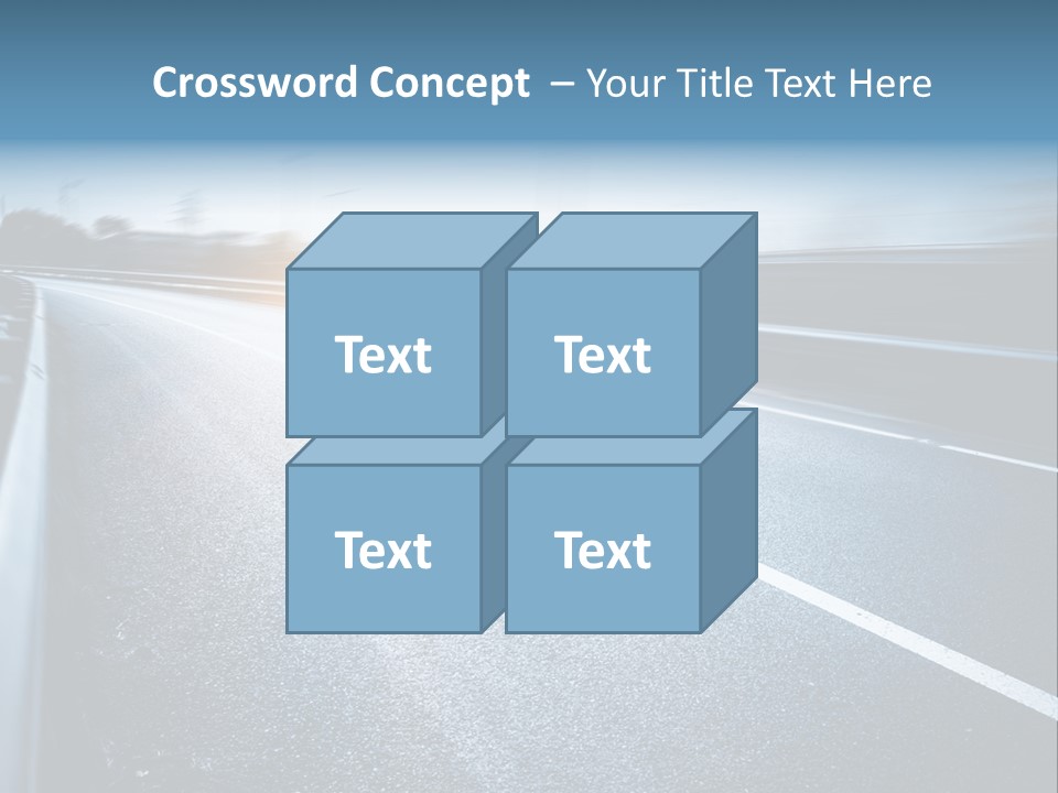 Center Drive Line PowerPoint Template