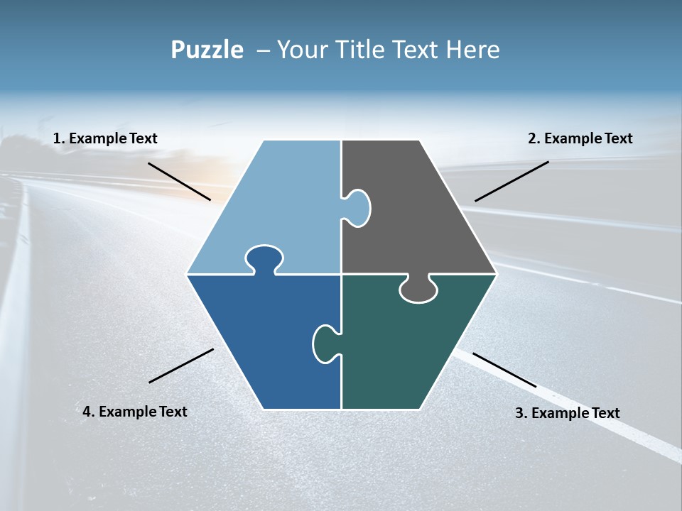 Center Drive Line PowerPoint Template