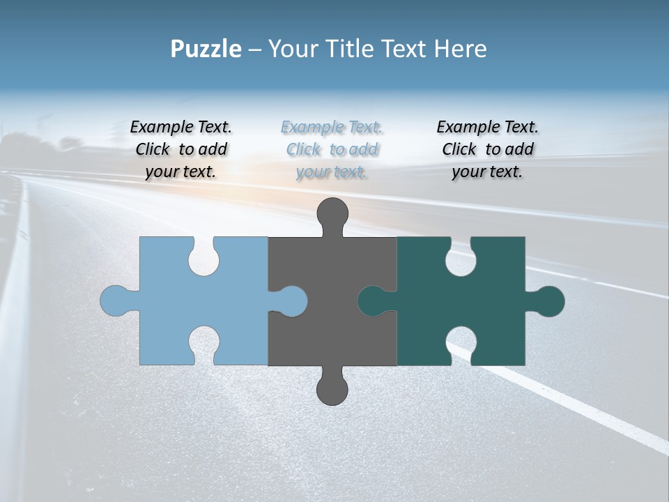 Center Drive Line PowerPoint Template