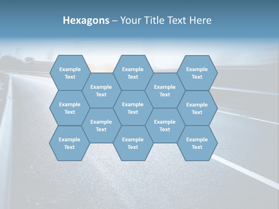 Center Drive Line PowerPoint Template